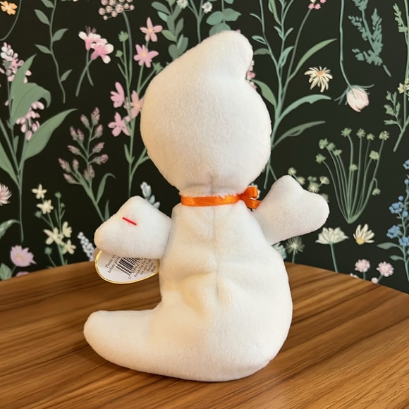 VINTAGE TY SPOOKY the ghost original Beanie Baby WITH TAG 1995 Style 4090 plush - Picture 6 of 11